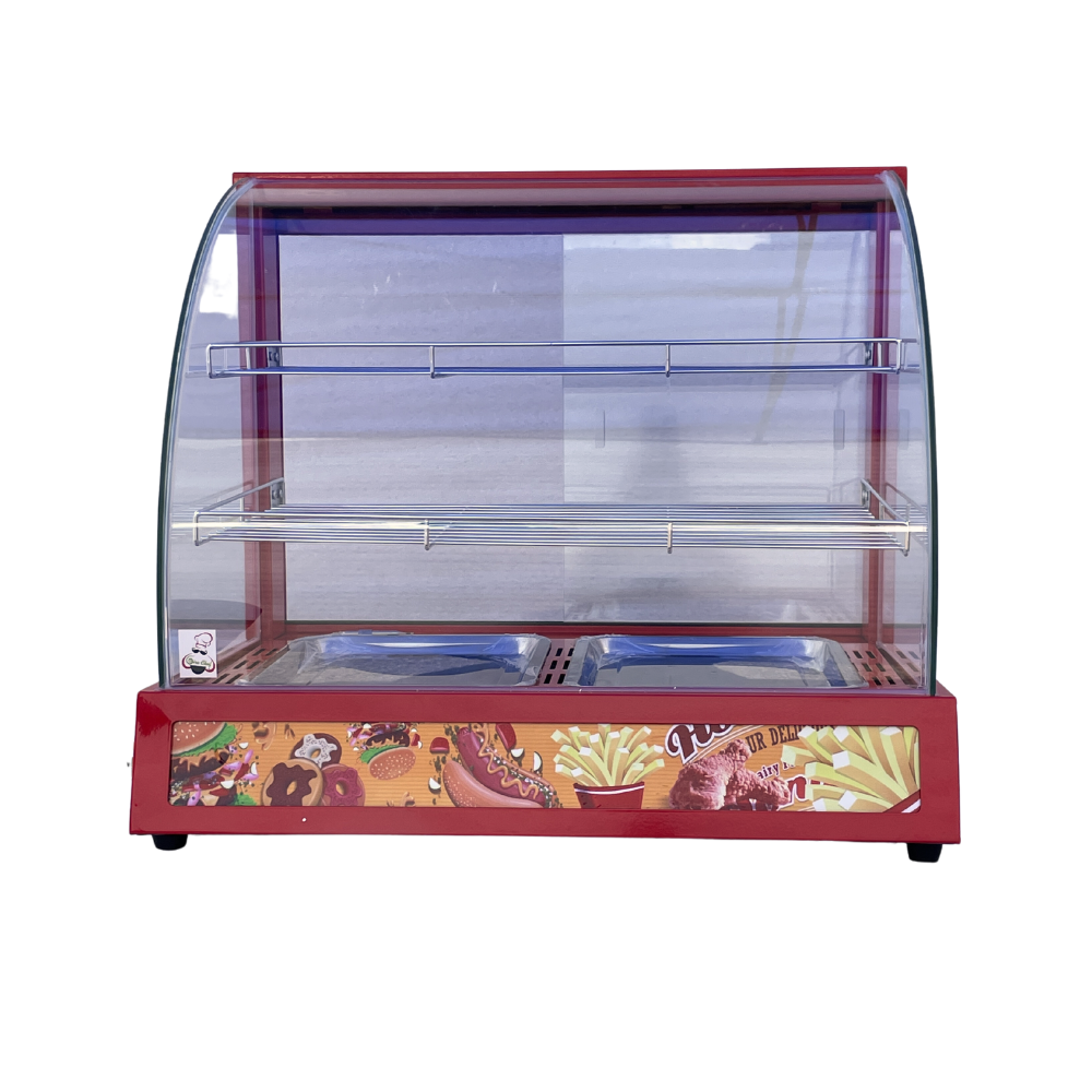 Vitrina Conservador Caliente Curva Mediana Mostrador