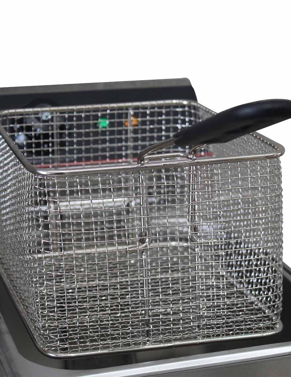 Freidora Industrial 8L Individual Acero Inox