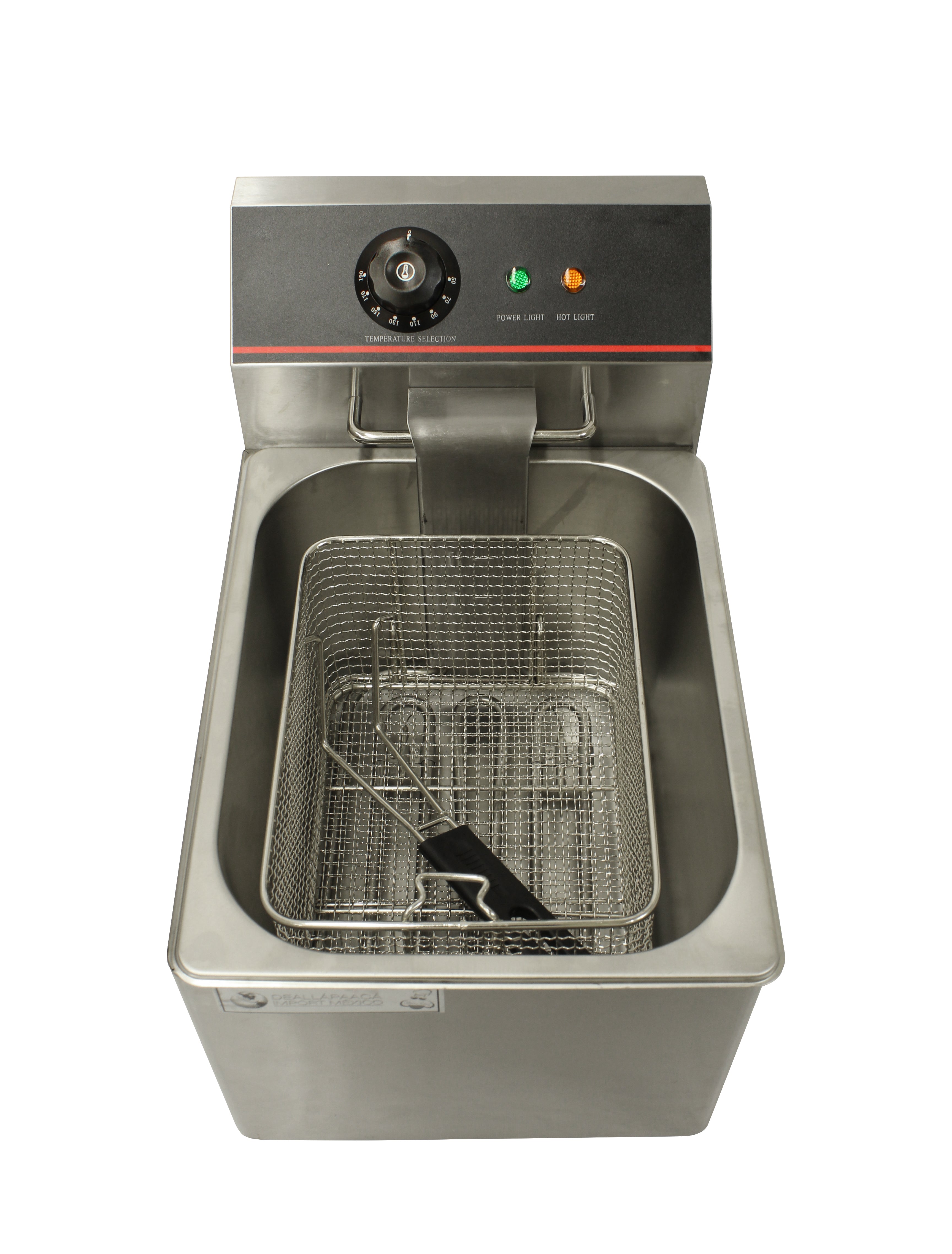 Freidora Industrial 8L Individual Acero Inox