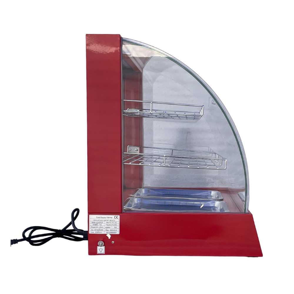Vitrina Conservador Caliente Curva Mediana Mostrador