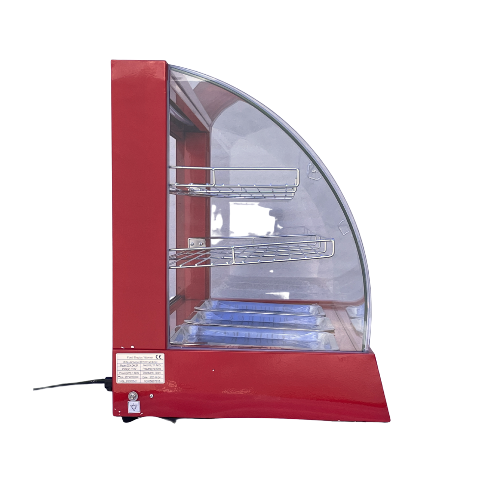 Vitrina Conservador Caliente Curva Grande Mostrador